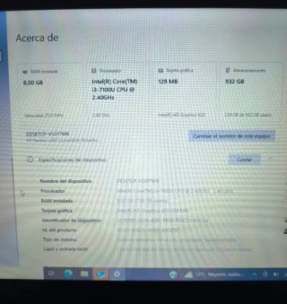 Portátil HP Negro