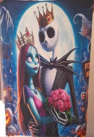 Manta Pesadilla Antes de Navidad