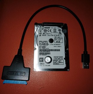 Disco Duro HGST 500GB + Adaptador USB