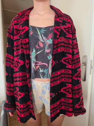 Abrigo Coldwater Creek estampado