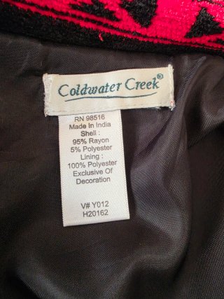 Abrigo Coldwater Creek estampado