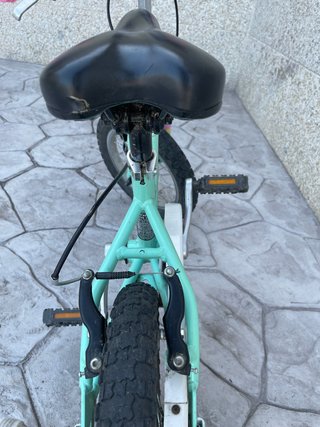 Bicicleta infantil unicornio mint