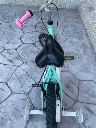 Bicicleta infantil unicornio mint