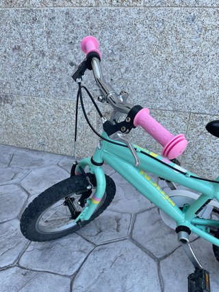 Bicicleta infantil unicornio mint