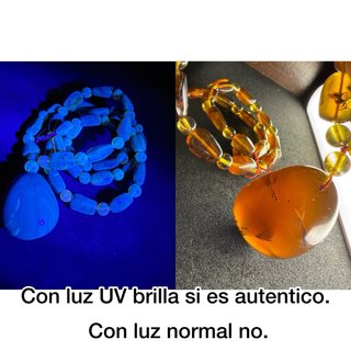Collar de ámbar con colgante