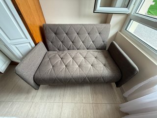 Sofá Cama Gris Tela