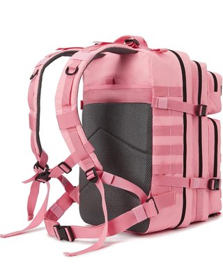 Mochila Táctica Militar 50L Molle Gimnasio Rosa