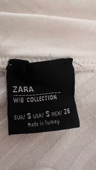 Camiseta blanca de manga larga S