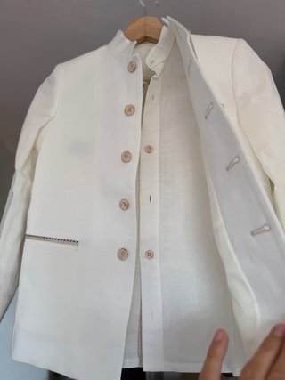 Traje Comunión Niño Marfe T10 Nuevo Cuello Mao