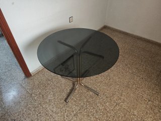 Mesa redonda cristal 120cm