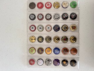Collezione di tappi di spumante