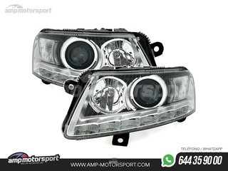 FAROS DELANTEROS LUZ DIURNA LED REAL DRL PARA AUDI A6 4F 2004-2008