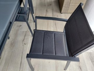 Mesa Naterial Odyssea extens. a 240 cm y 6 sillas