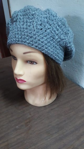 Boina tejida a Crochet