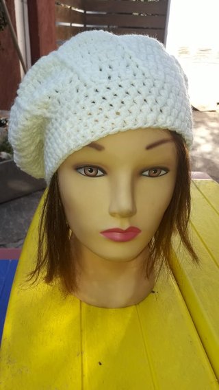 Boina tejida a Crochet