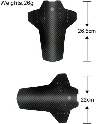 Guardabarros MTB Carbono + Bridas