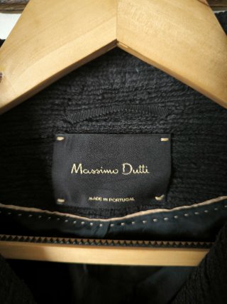 Casaco Massimo Dutti Preto Tamanho 40