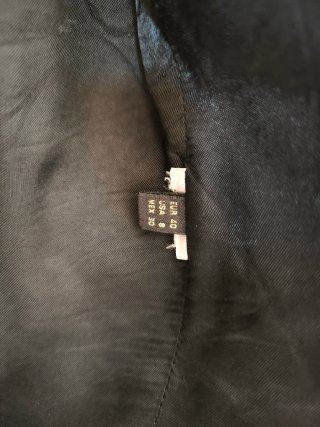 Casaco Massimo Dutti Preto Tamanho 40