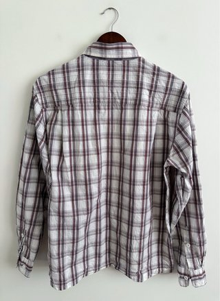 Camisa Plaid Wrangler Vintage 90s Talla L