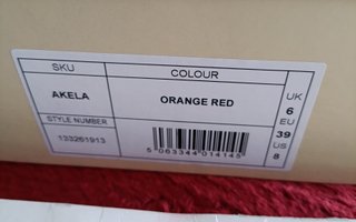 Cuñas SIMMI Talla 39 Naranja y Rojo