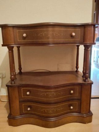 Mueble auxiliar madera con cajones