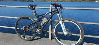 Bicicleta Merida doble carbono