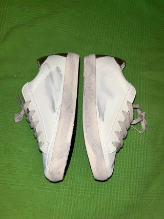 Golden Goose Superstar Zapatillas Blancas Doradas