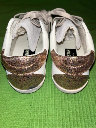 Golden Goose Superstar Zapatillas Blancas Doradas