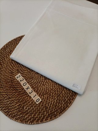 Sábana encimera lino metis francés blanca