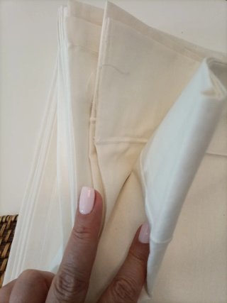 Sábana encimera lino metis francés blanca