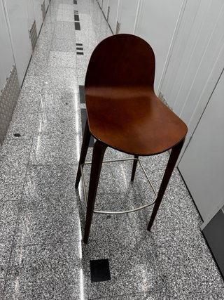 Taburete alto madera y metal