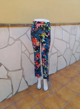 Top tirantes y pantalones verano floral talla S