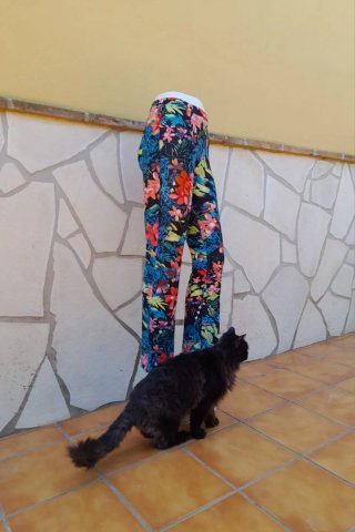 Top tirantes y pantalones verano floral talla S