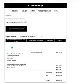 Zapatillas Converse Marrones Talla 36