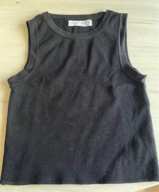 Camiseta sin mangas negra