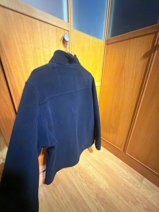 Chaqueta polar negra hombre