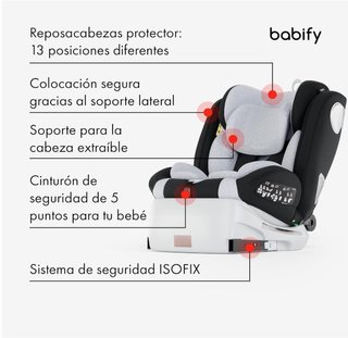 Seggiolino auto Babify isofix 360º (0-12 anni)