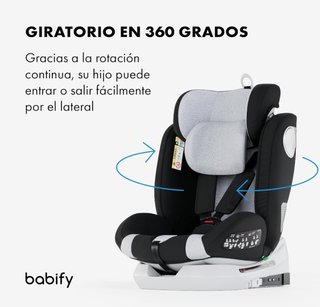Seggiolino auto Babify isofix 360º (0-12 anni)
