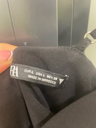 Vestido Zara Negro Talla M