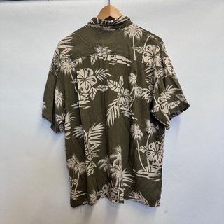 Camicia uomo fantasia floreale verde M