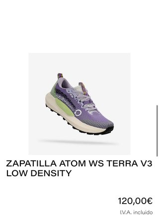 Zapatillas trail running Atom verdes y marrones