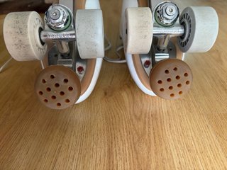 Patines de patinaje artístico blancos talla 39