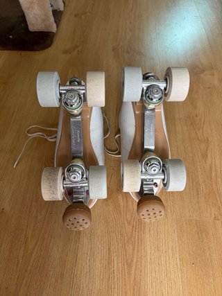 Patines de patinaje artístico blancos talla 39