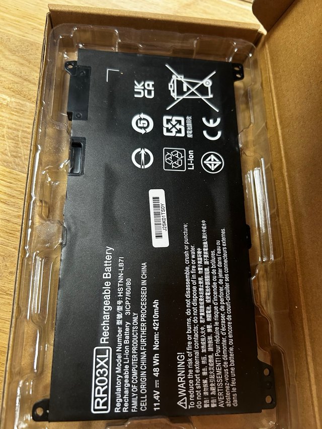 Batteria RR03XL Kyuer per HP ProBook 430 440 450