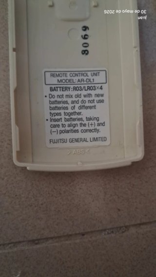 Mando Aire Acondicionado General AR-DL1