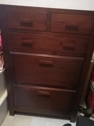 Mueble zapatero de madera