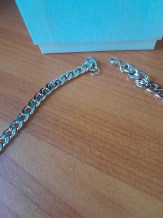 Collana in acciao Uomo Argentata