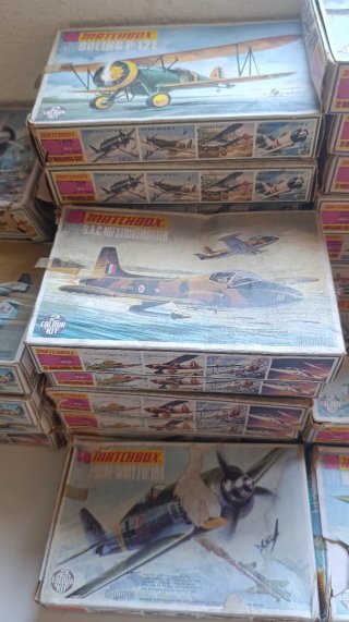 Lote 45 Maquetas Aviones Matchbox Lesney 1/72