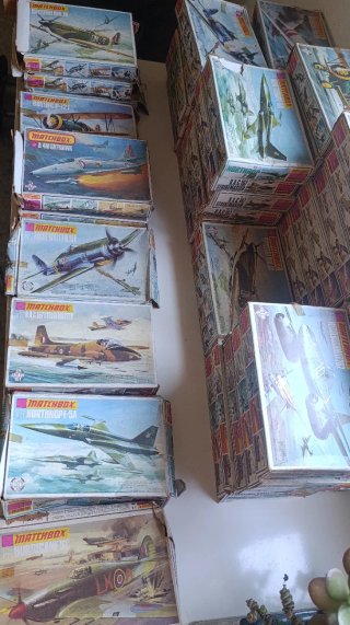 Lote 45 Maquetas Aviones Matchbox Lesney 1/72