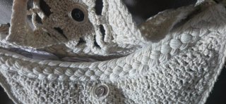 Bolso Zara Crochet Beige Talla M